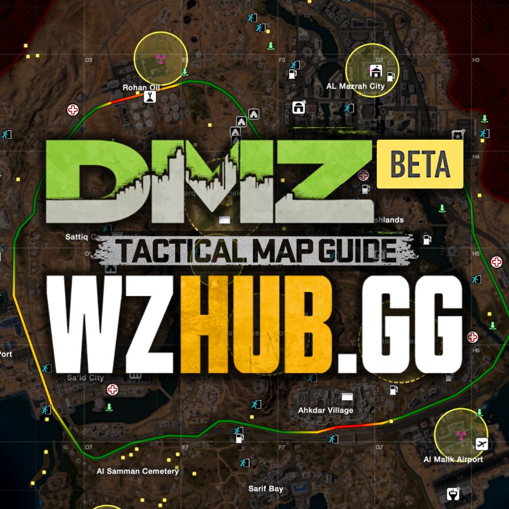 DMZ Interactive Tactical Map Al Mazrah - Warzone