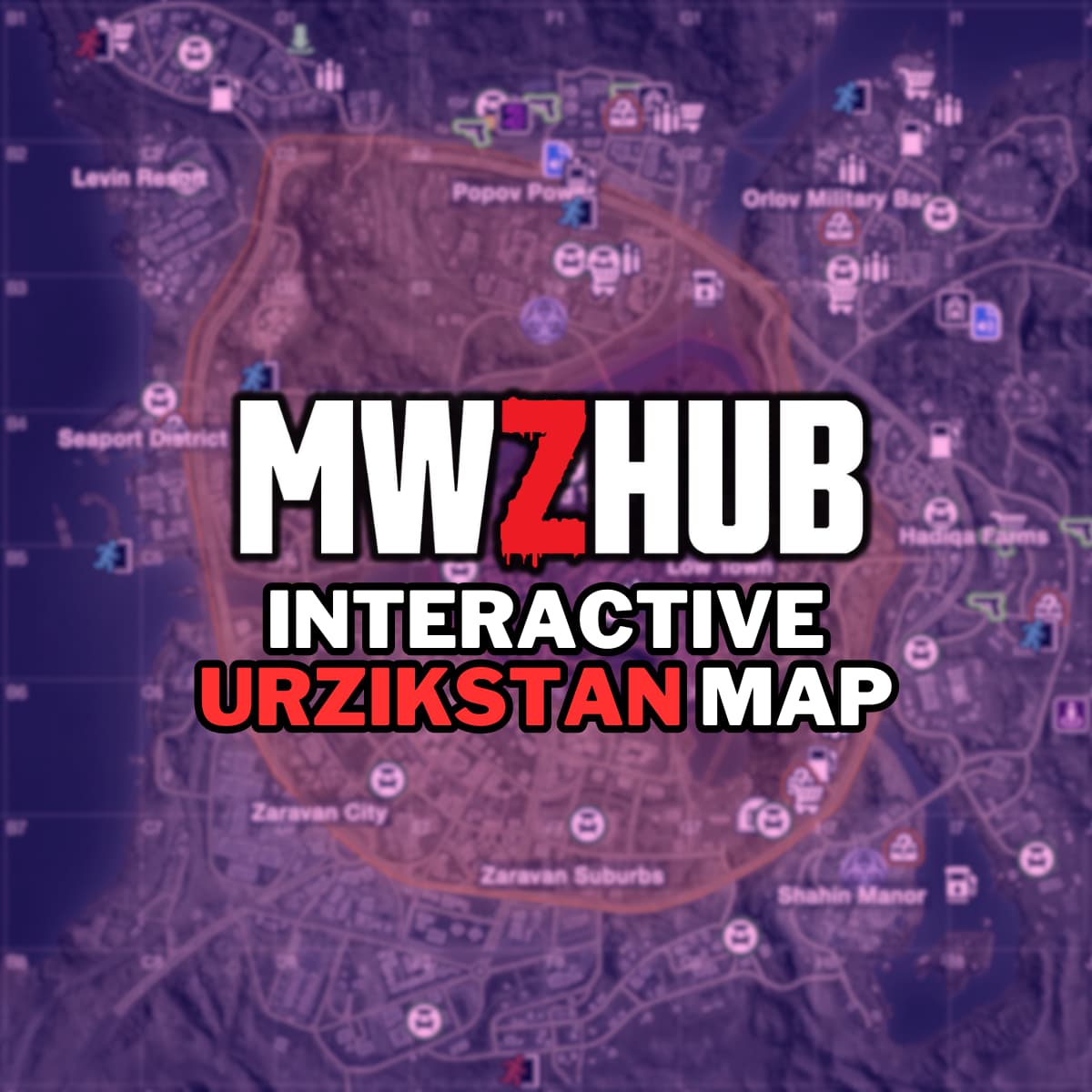 Urzikstan Interactive Tactical Map For MW3 Zombies MWZ